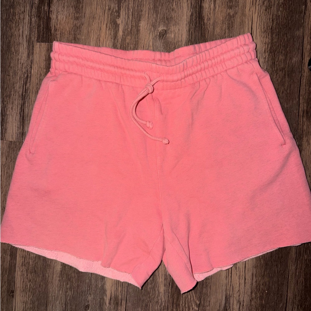 Pink Aritzia TNA Boyfriend Sweatshorts